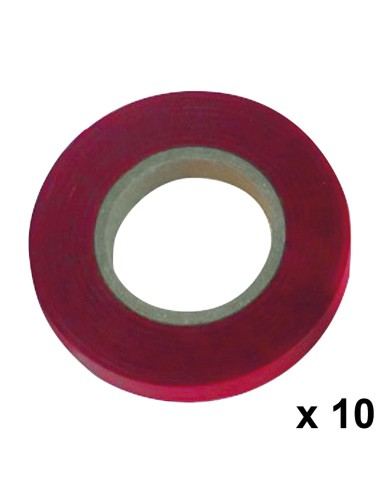 Fita de amarrar SATURNIA 11x0,15mm vermelha rolos de 26mt (pacote com 10 unidades) 08021110