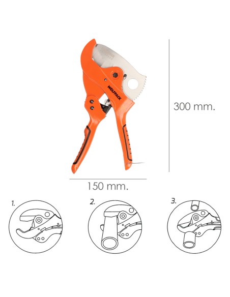 Tijera corta tubos WOLFPACK hasta D.63mm 02160655
