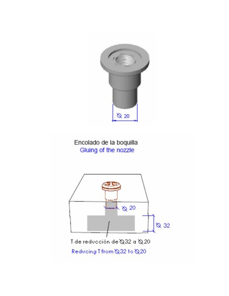 Boquilla soplante piscina/spa ASTRAL soplante color frontal inox 43441