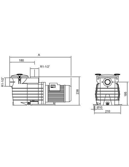 Bomba piscina KRIPSOL OK 0.75cv mf OK71M 010201321000 Ondina (new IE2)
