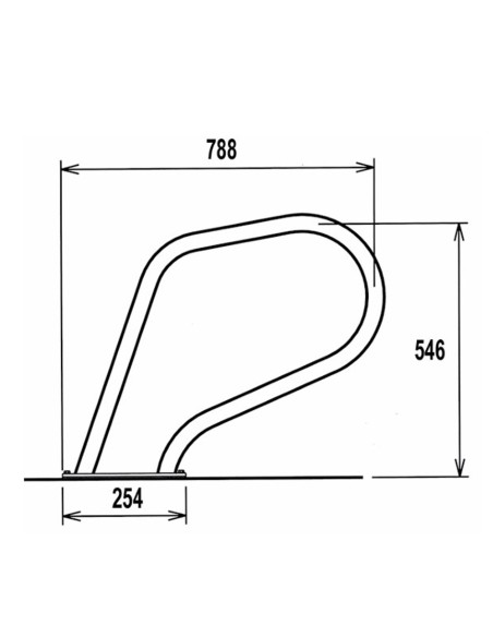 Barandilla piscina FLEXINOX mod. FX-03 SPA inox AISI316 con pletina atornillar 87166013