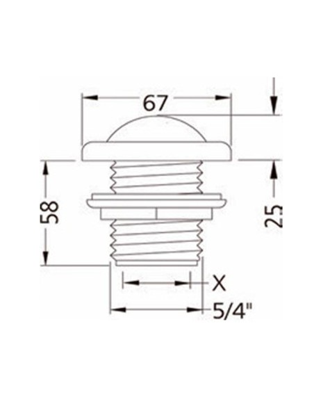 Regulador aire spa/piscina BALBOA control standar ABS blanco 10-2100ME+WHT