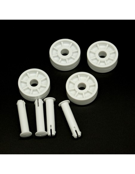 Rueda limpiafondos piscina SIQUA kit 4 ruedas + 4 pasadores 6409