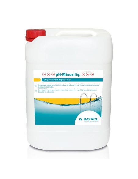 Reductor PH liquido 20lt sulfurico BAYROL PH Minus Liquid Professional 7594320     USO PROFESIONAL