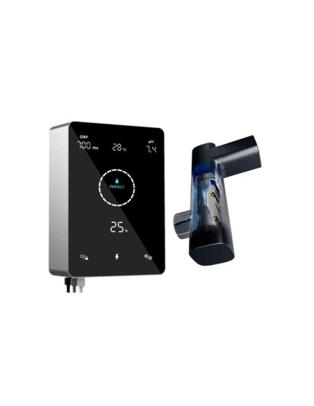 Clorador salino piscina AQUARK Genius Medium 22gr ph+bomba+temp+wifi MPS22M