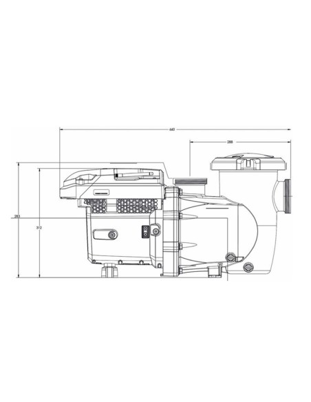 Bomba piscina PENTAIR IntelliFlo3 VSF 3cv          38m3/h velocidad variable P-011079