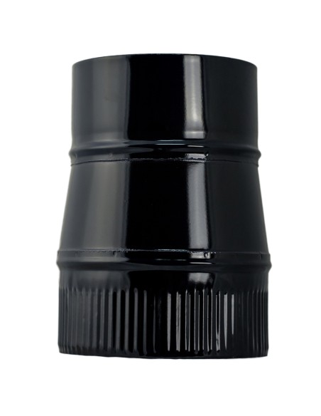 Reduccion chimenea EXOJO Exoleña H-M 150-200 simple vitrificado negro RV200150