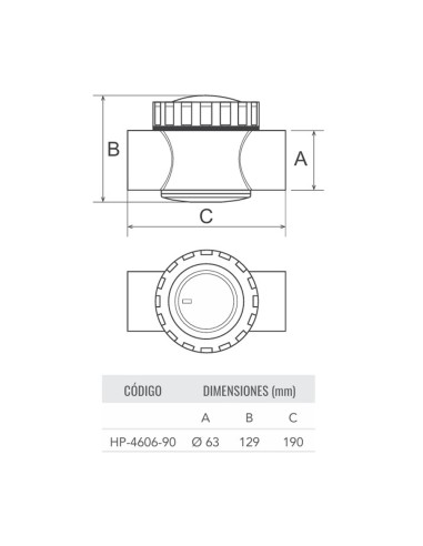 Valvula antiretorno piscina HW transparente H...