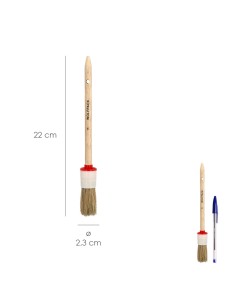 Brocha WOLFPACK brico redonda cerda blanca Nº 4 12012600 2