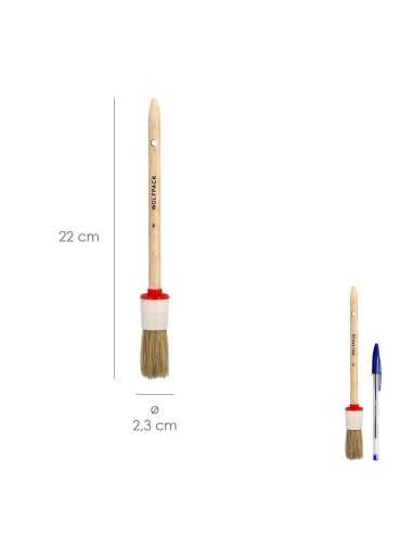 Brocha pintar WOLFPACK brico redonda cerda...