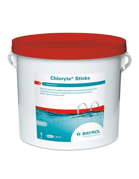 Cloro tabletas BAYROL Chloryte Stick 4.50kg T-300gr no estabilizado 3437219