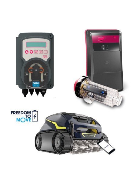 Pack electrolisis + control PH + limpiafondos