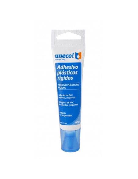 Pegamento PVC UNECOL adhesivo plasticos rigidos 60ml 2209