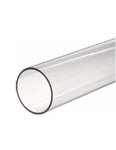 Tubo PVC-GLASS transparente   D.40mm largo 2mt