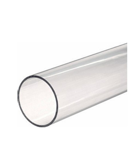 Tubo PVC-GLASS transparente   D.50mm largo 2mt