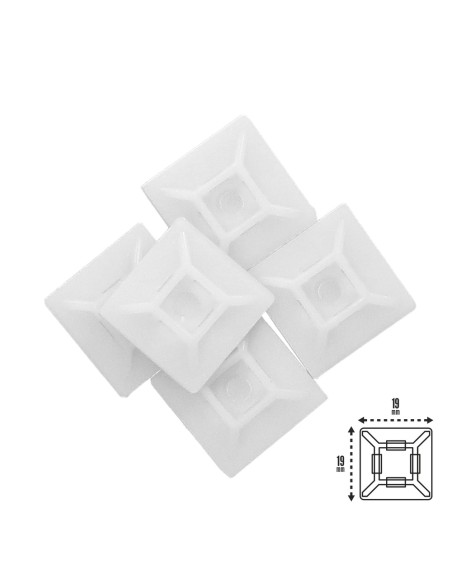 Base adhesiva brida WOLFPACK blister 100und 13050371