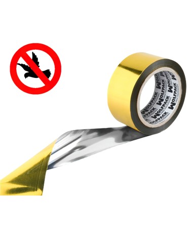 Cinta antipajaros WOLFPACK bimetalica 50mm rollo 100mt 14062000