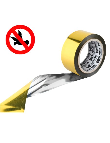 Cinta antipajaros WOLFPACK bimetalica 50mm rollo 100mt 14062000