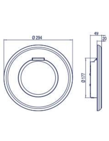 Foco piscina hormigon ASTRAL proyector led...