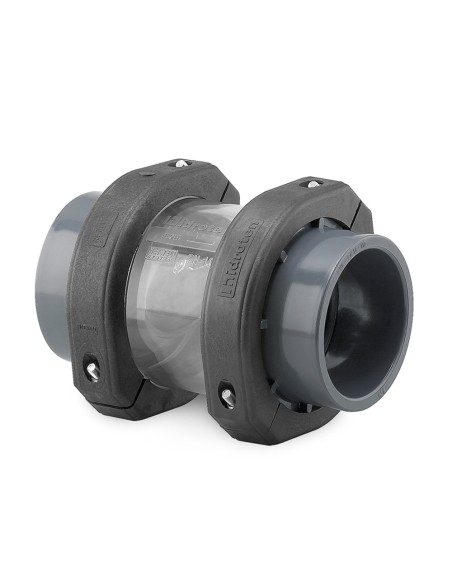 Valvula antiretorno PVC-U clapeta   D.40mm PN10 HIDROTEN Netvitc System con visor 1015310