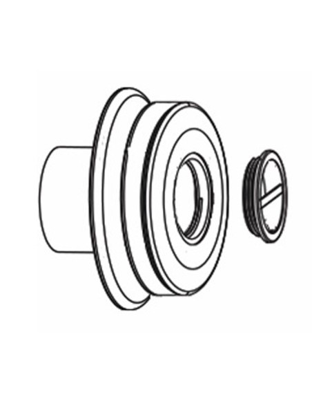 Boquilla aspiracion piscina HAYWARD limpiafondos D.50mm PN10 blanca 060600150000