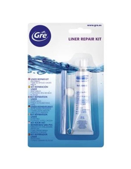 Parches piscina GRE kit pegamento+pincel+liner 40080