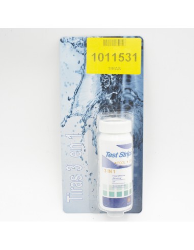 Analizador agua piscina TRYPOOL 3 en 1 tiras ph/cl/alcalinidad