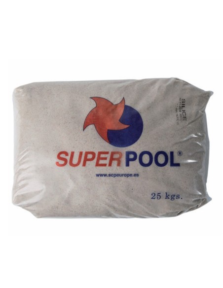 Arena filtro piscina SUPERPOOL silex 1.0-2.0mm saco 25kg JFA-060-0002