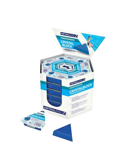 Clarificante agua piscina ASTRAL Crystal Block pastilla 90gr 67558