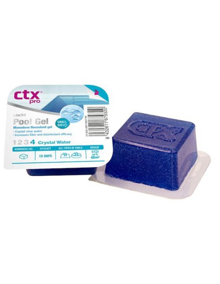 Clarificante agua piscina CTX PoolGel pastilla 90gr 61363 (CTX 39)