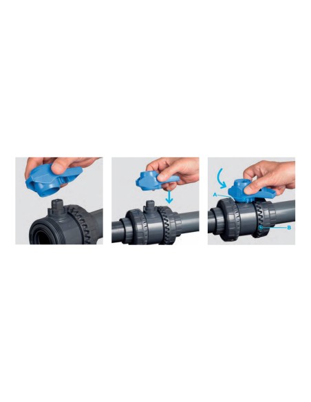 Valvula bola PVC-U H-H   50mm PN16 FIP Easyfit VEEIV50 (presion)