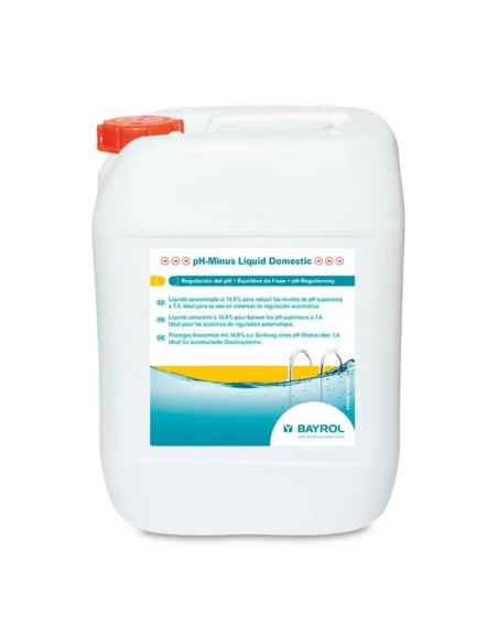 Reductor PH liquido 20lt sulfurico BAYROL PH Minus Liquid Domestic 7594326     USO DOMESTICO