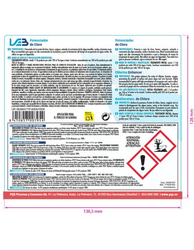 Percursor de cloro LEB Tugevat 310 2lt para...