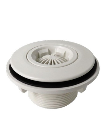 Boquilla piscina prefabricada impulsion ASTRAL con rejilla ext 2" int 1½" 06491 blanca