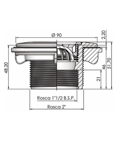 Boquilla piscina prefabricada impulsion ASTRAL...