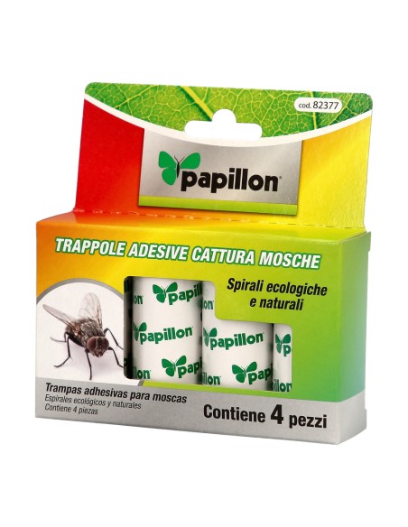 Trampa moscas PAPILLON tiras adhesivas (4 und) 14040155