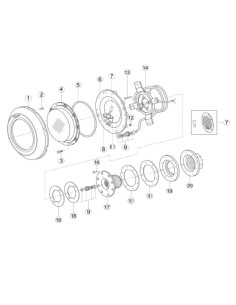 Juntas foco piscina liner HAYWARD extraplano PEL100...