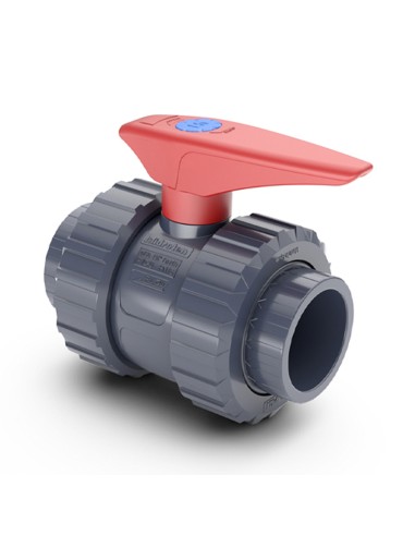 Valvula bola PVC-U H-H   75mm PN10 HIDROTEN Basic 1011080 (presion)