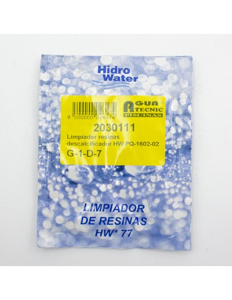 Limpiador resinas descalcificador HW lote 25 sobres HW*77 PQ-1602-10