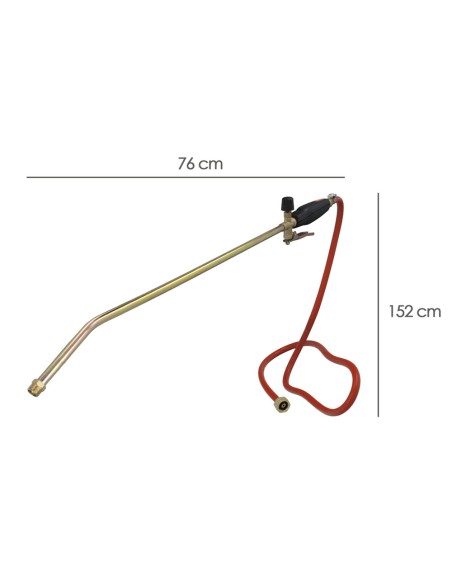 Soplete WOLFPACK 70cm x 60mm con palanca y manguera 02650310