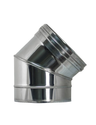 Codo chimenea simple inox 250mm EXOJO Exoinox...