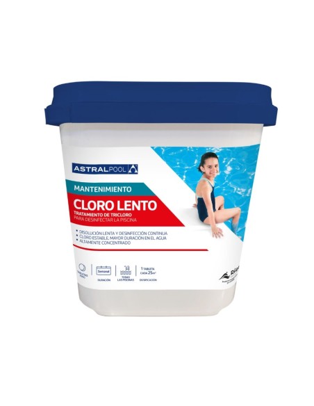 Cloro tabletas ASTRAL 5kg T-250gr 75162 (Astral 370)