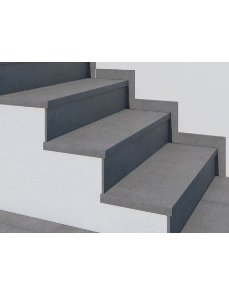 Borde piscina ROSA GRES peldaño L62 Iconic White 1ª antideslizante 626x317mm