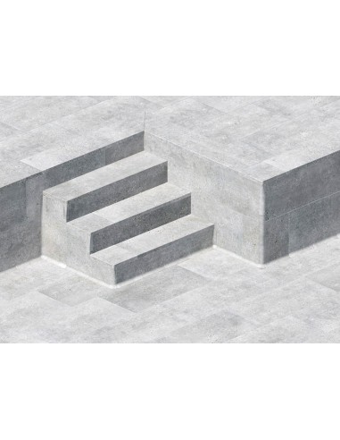 Borde piscina ROSA GRES peldaño L62 Iconic...