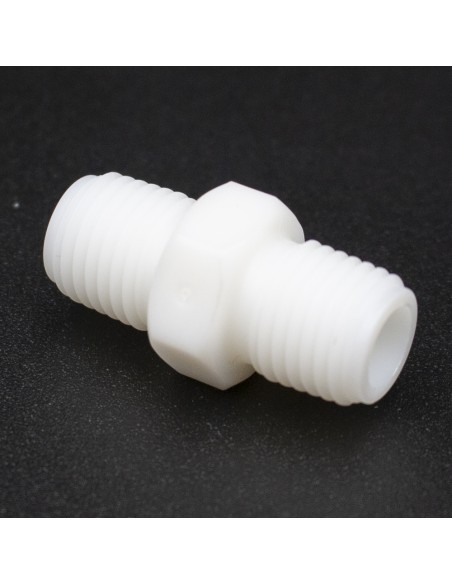 Machon osmosis/purificador M-M ¼"-¼" HW para union portacartucho OI-0208-04