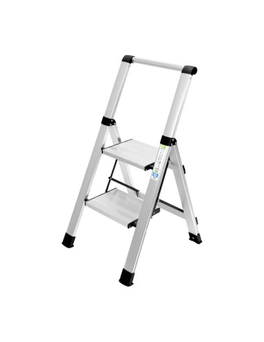 Escalera ORYX plana aluminio 2 peldaños 23020205