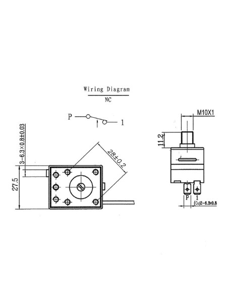 Termostato estufa pellets ATP 90ºC a 110ºC 14704001