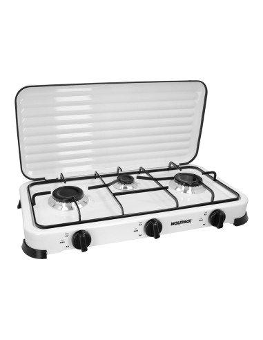 Cocina gas WOLFPACK 3 fuegos 5.4kw 08140215