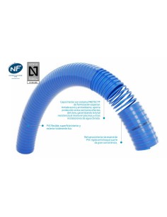 Tubo PVC flexible 50mm azul x mt     ESPIROFLEX...