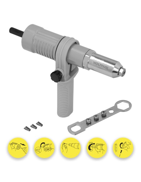 Kit remachadora para taladro WOLFPACK 02320163